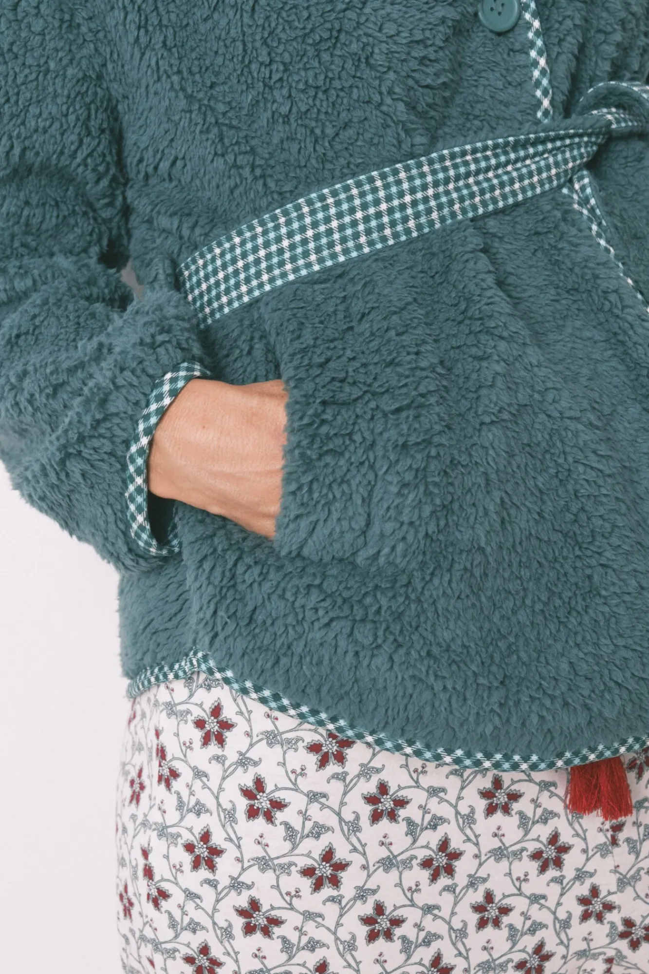 Mujer Women'secret Batas>Bata corta tejido borreguito