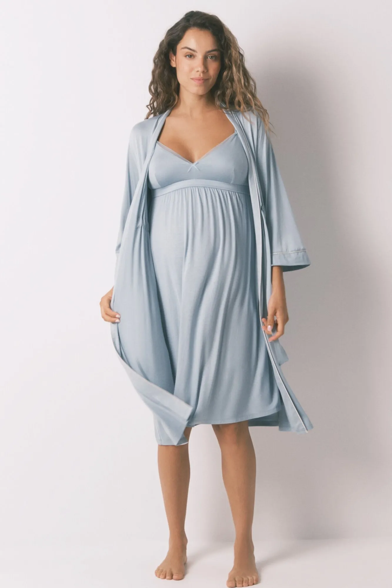 Mujer Women'secret Premamá|Batas>Bata larga "maternity" técnica soft touch