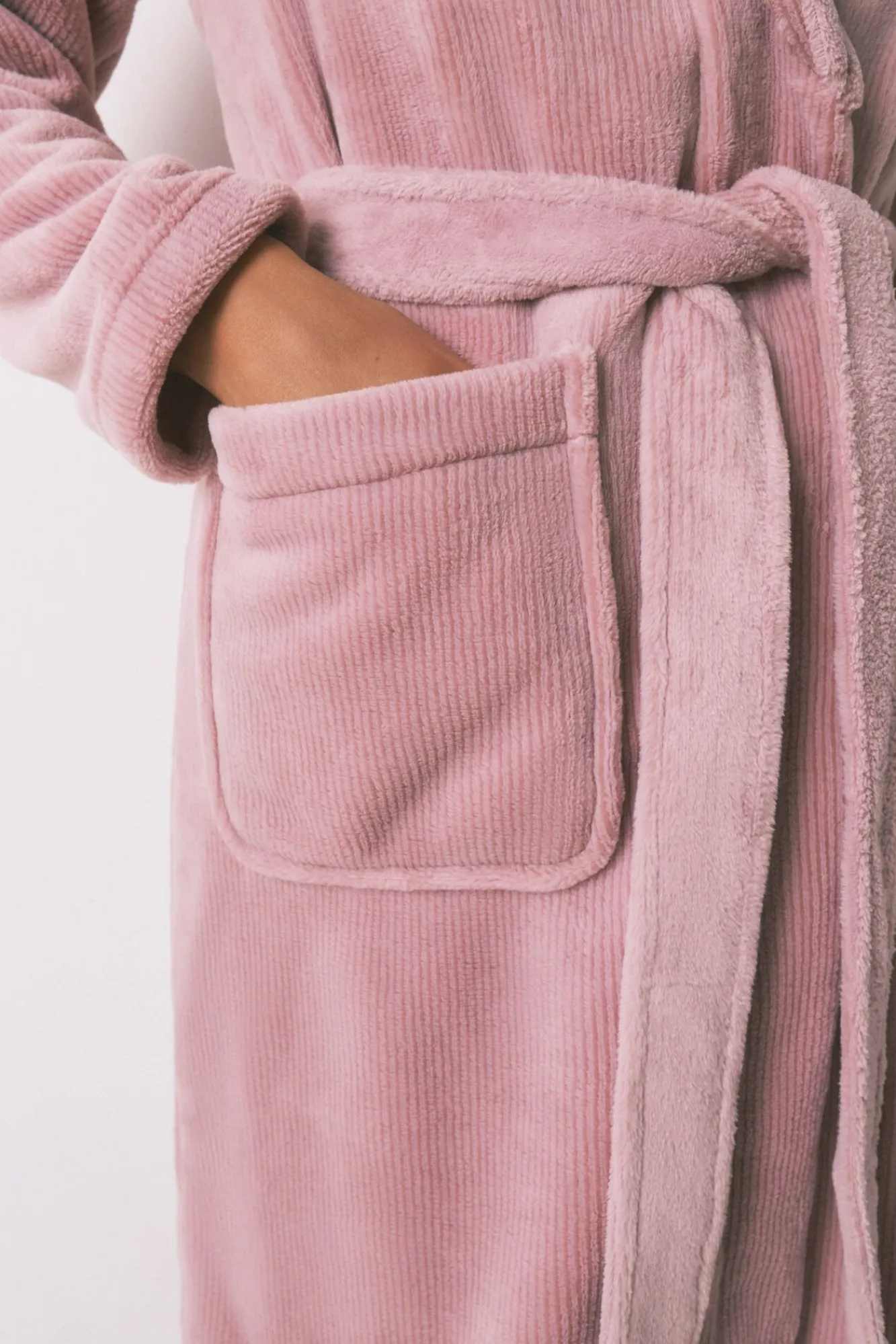 Mujer Women'secret Batas>Bata midi polar aterciopelado