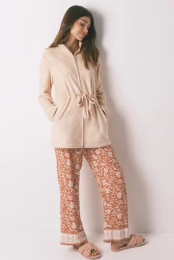 Mujer Women'secret Batas>Bata midi polar flores