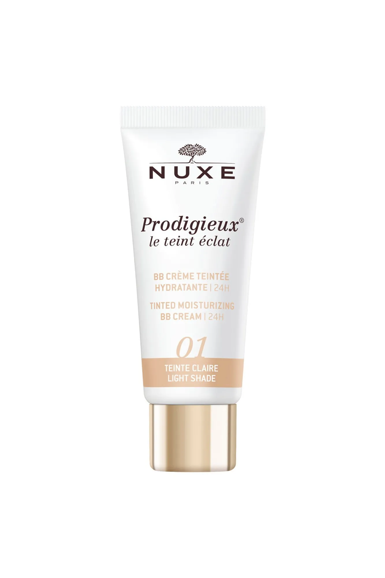 Nuxe Cosmética Facial|Maquillaje>BB Cream Hidratante con Color 24H, Prodigieux® le teint éclat 30ml - Tono claro