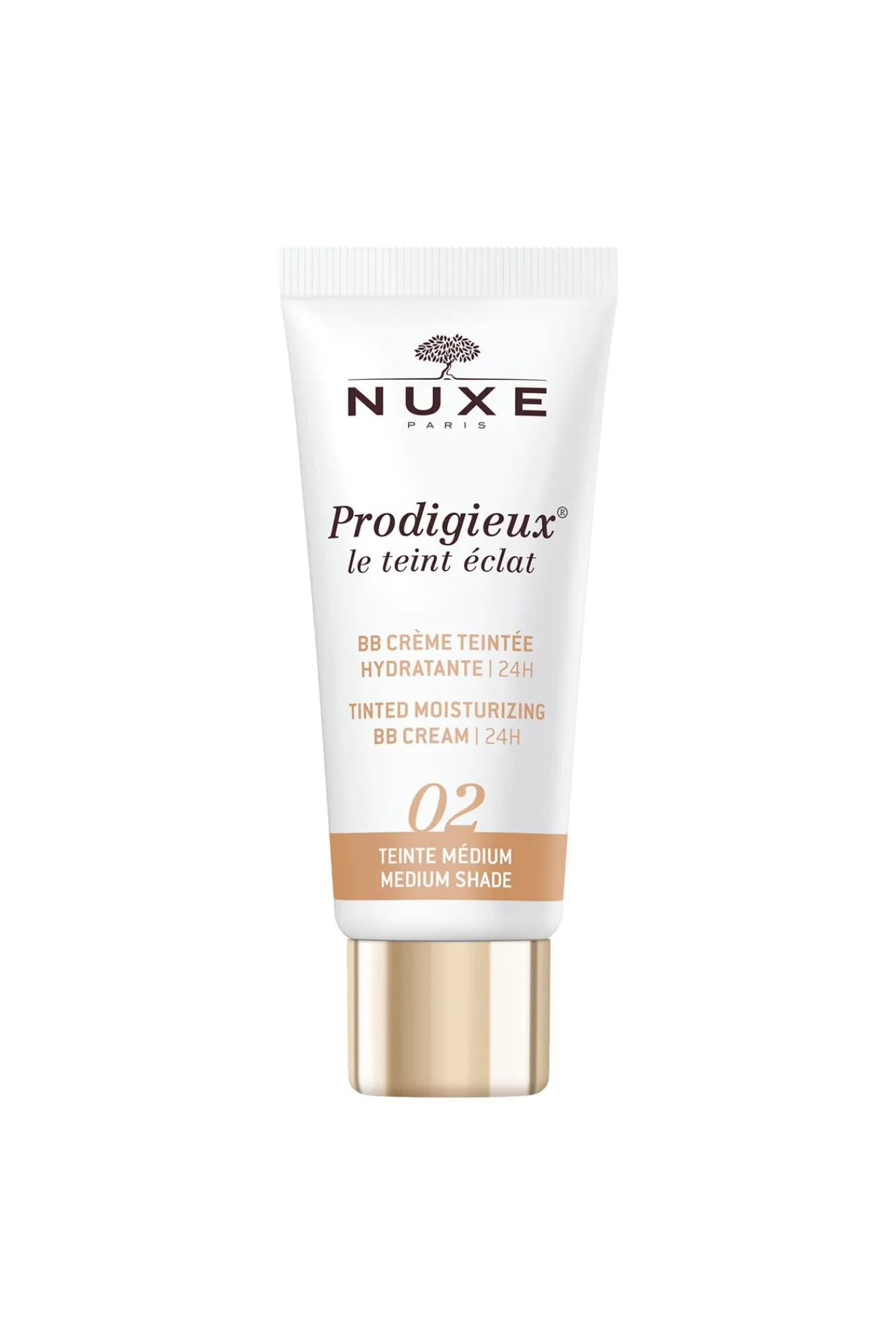 Nuxe Cosmética Facial|Maquillaje>BB Cream Hidratante con Color 24H, Prodigieux® le teint éclat 30ml - Tono medio