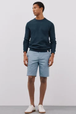 Hombre Cortefiel Pantalones|Chinos>Bermuda chino estampada