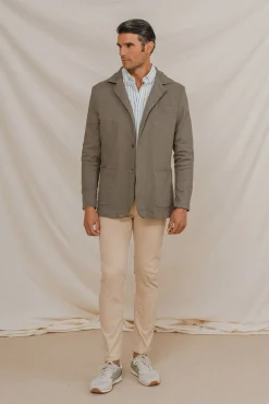 Hombre Celopman Americanas|Americanas>Blazer Casual Algodón