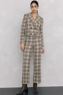 Mujer Pedro del Hierro Blazers>Blazer cruzada cropped