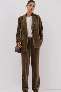 Mujer Cortefiel Trajes|Blazers>Blazer de mujer cruzada de pana