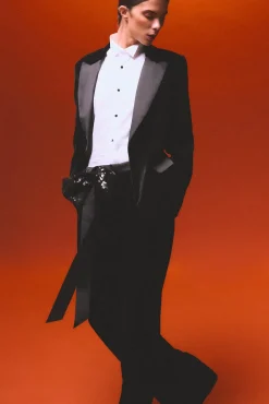 Mujer Pedro del Hierro Blazers>Blazer de terciopelo y satén