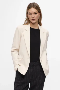 Mujer Object Blazers>Blazer entallada manga larga