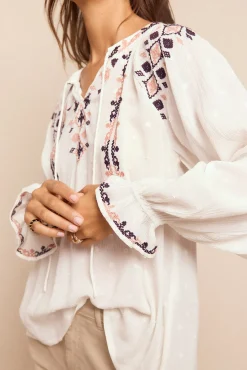 Mujer Slowlove Blusas>Blusa bordada