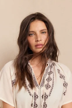 Mujer Slowlove Blusas>Blusa bordados