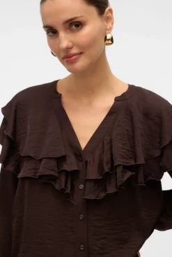 Mujer Vero Moda Blusas>Blusa cuello de volantes