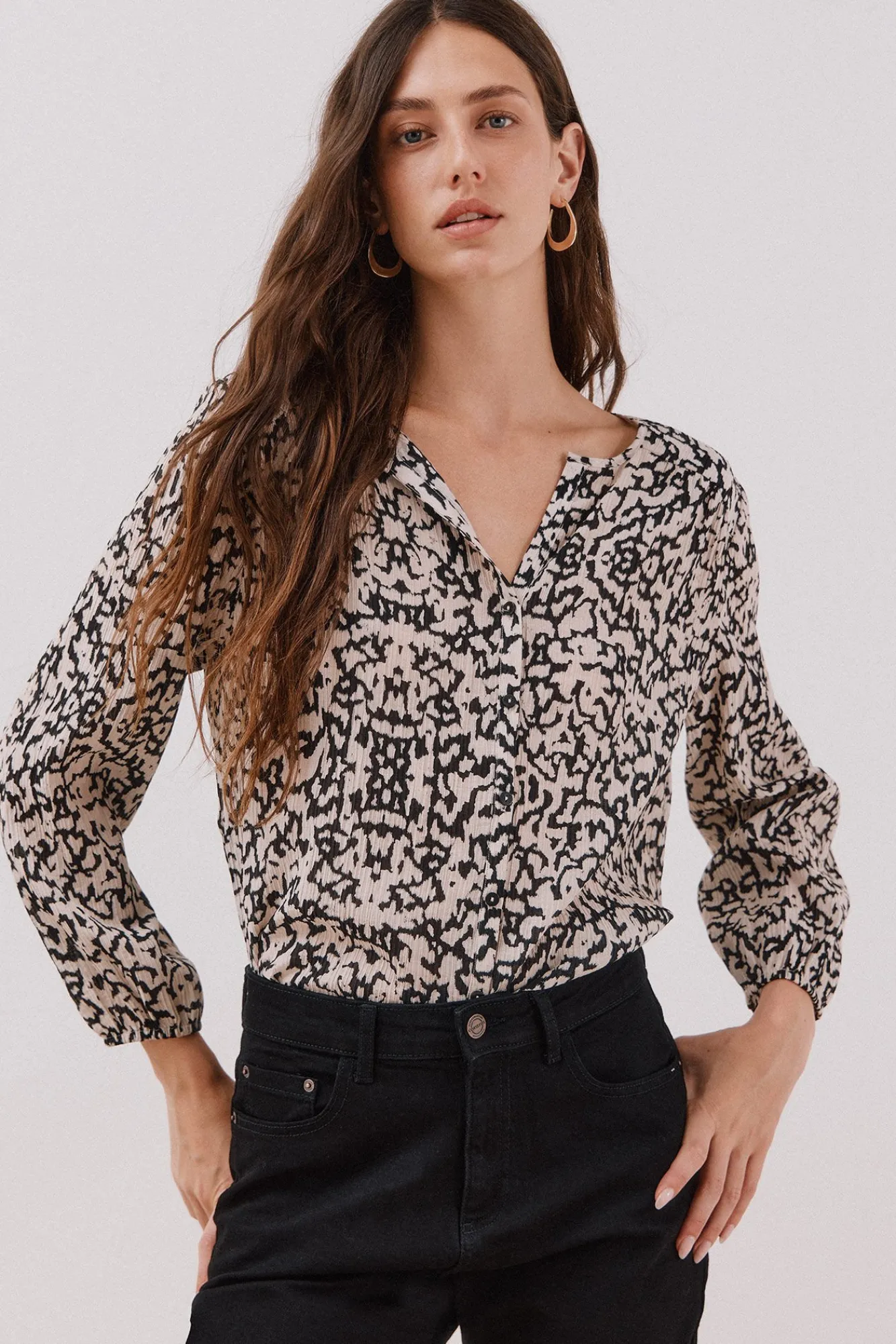 Mujer Cortefiel Blusas>Blusa cuello redondo