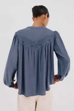 Mujer Cortefiel Blusas>Blusa detalle bordado