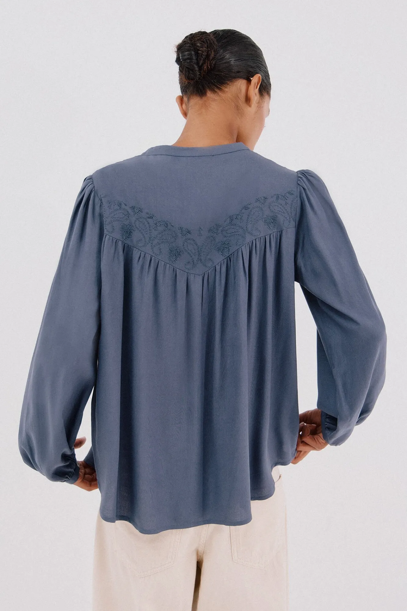 Mujer Cortefiel Blusas>Blusa detalle bordado