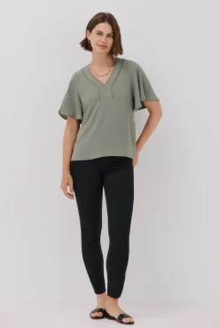 Mujer Cortefiel Blusas>Blusa encaje volantes