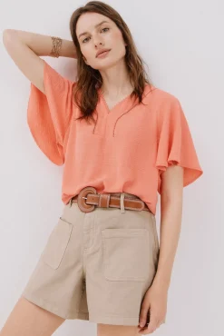 Mujer Cortefiel Blusas>Blusa encaje volantes