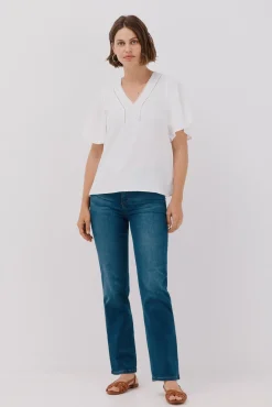 Mujer Cortefiel Blusas>Blusa encaje volantes