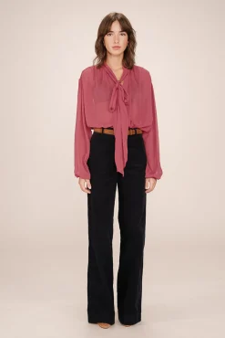 Mujer Grace & Mila Blusas>Blusa fluida con lazada