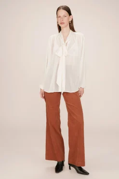 Mujer Grace & Mila Blusas>Blusa fluida con lazada