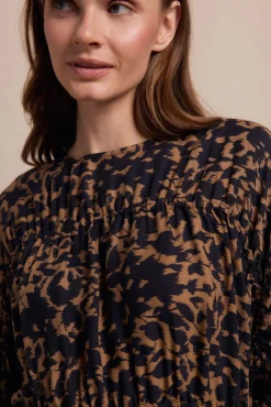 Mujer Slowlove Blusas>Blusa frunces estampada