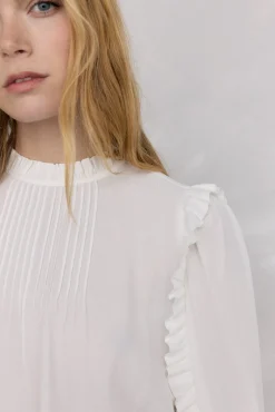 Mujer Pedro del Hierro Blusas>Blusa gasa volantes