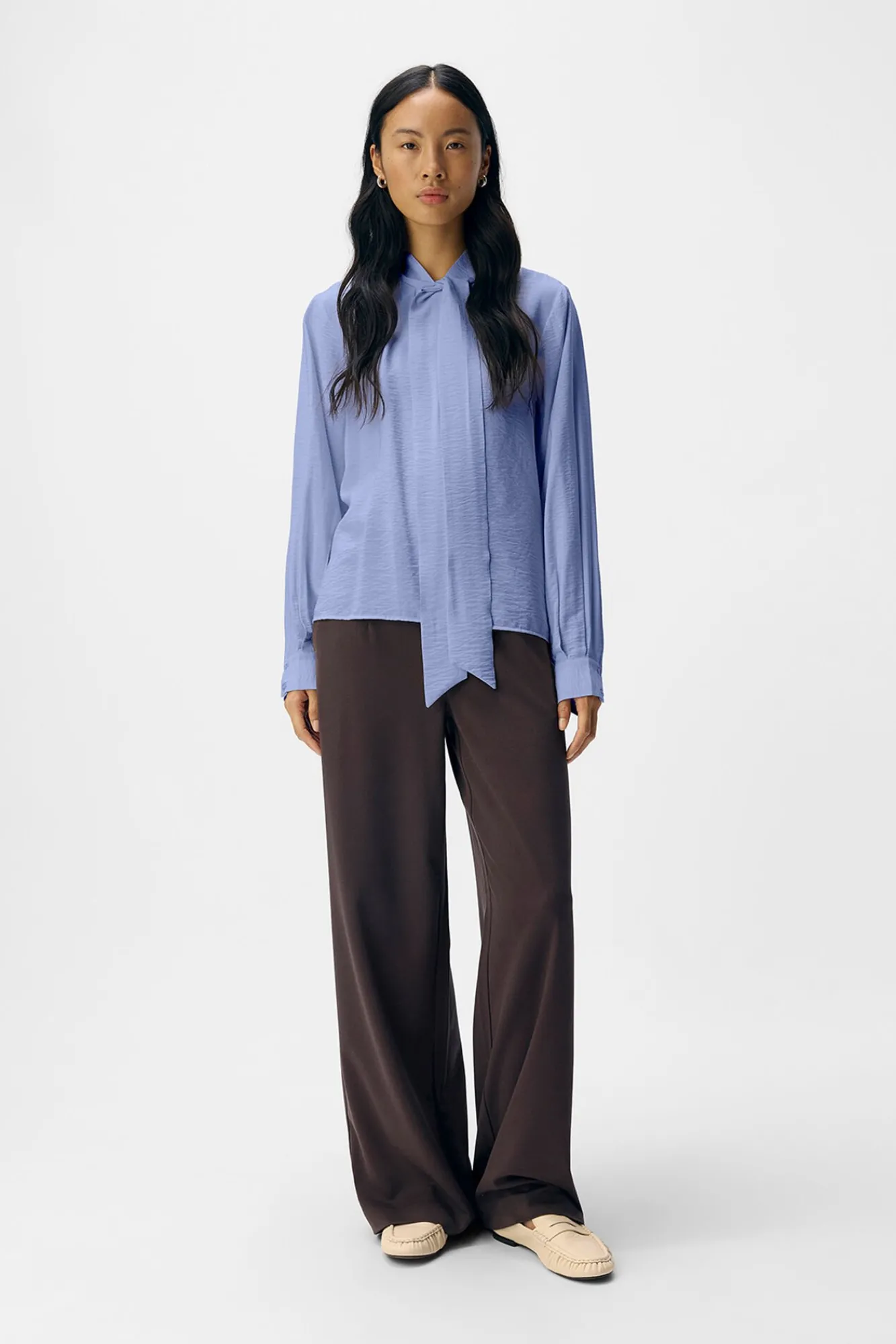 Mujer Object Blusas>Blusa lazo viscosa