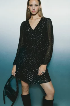 Mujer Springfield Blusas>Blusa lurex goma cintura