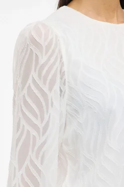 Mujer Vila Blusas>Blusa manga larga con cuello redondo