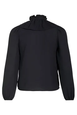 Mujer Vila Blusas>Blusa manga larga con volantes