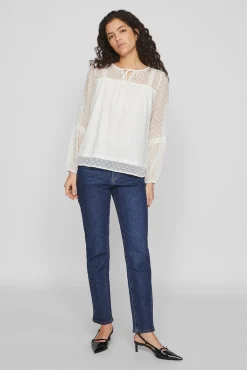 Mujer Vila Blusas>Blusa manga larga plumeti