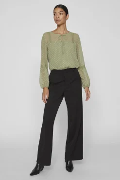 Mujer Vila Blusas>Blusa manga larga plumeti