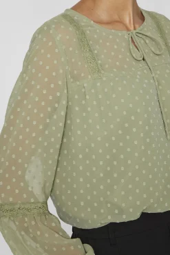 Mujer Vila Blusas>Blusa manga larga plumeti