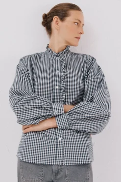 Mujer Cortefiel Blusas>Blusa rayas cuello volantes