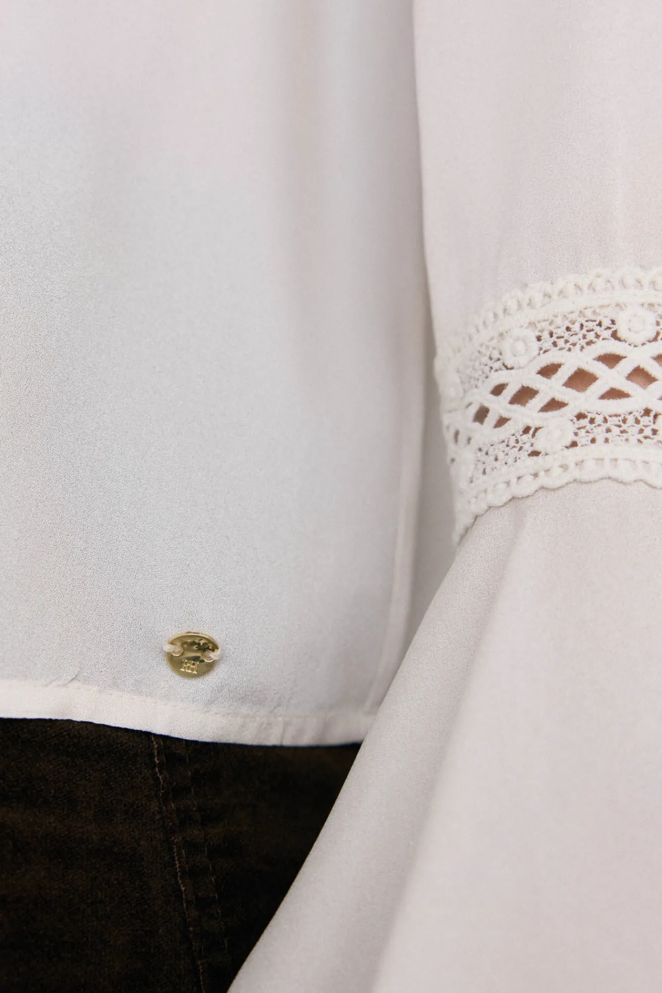 Mujer Pedro del Hierro Blusas>Blusa volantes puntilla