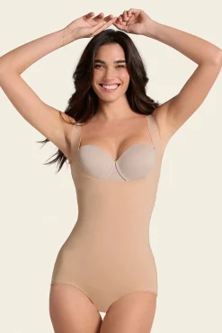 Mujer Leonisa Ropa Interior>Body faja moldeador de aspecto invisible en glúteos