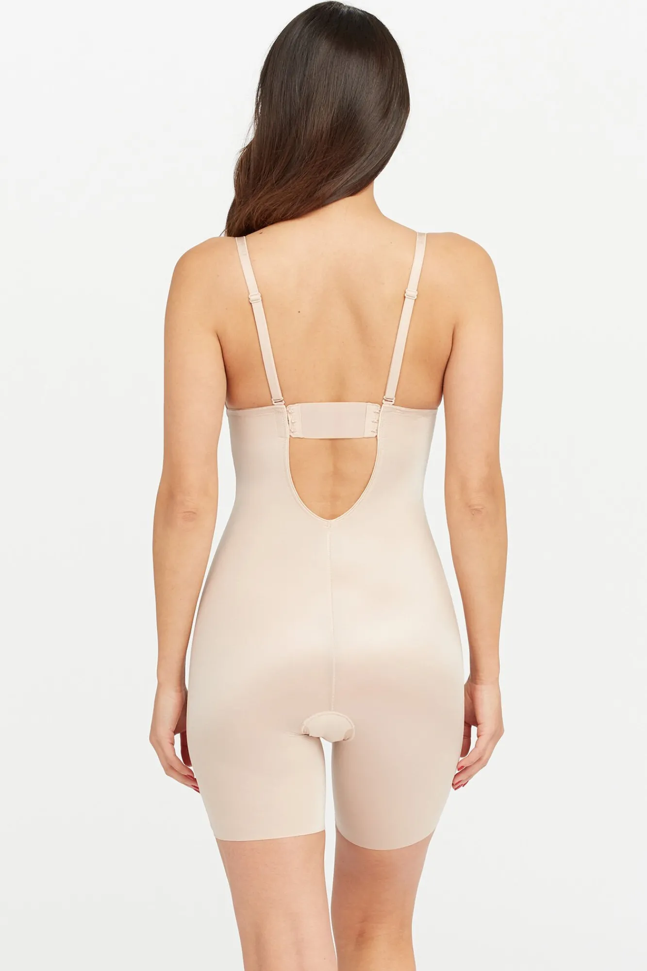Mujer Spanx Ropa Interior>Body reductor escote U beige