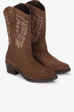 Mujer Cuplé Tacones|Calzado Piel>Bota cowboy serraje cuero