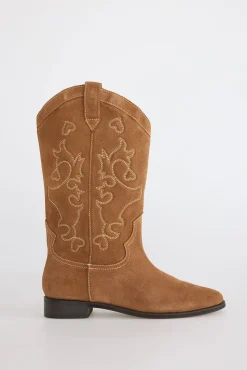 Mujer Slowlove Calzado Piel|Botas Cowboy>Bota plana serraje