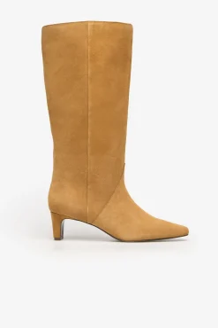 Mujer Cortefiel Calzado Piel|Botas>Bota tacon serraje