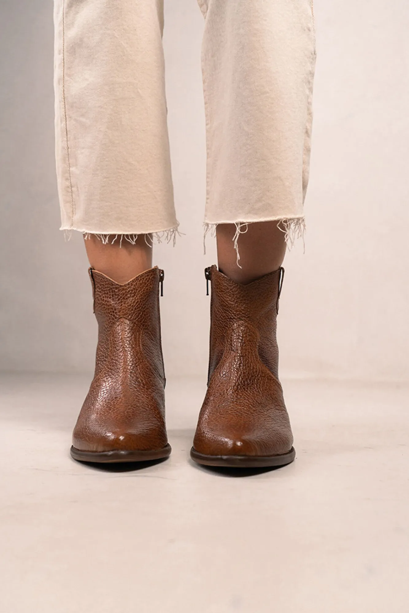 Mujer Bryan Stepwise Tacones|Calzado Piel>Botines cowboy de piel Calíope Vintage