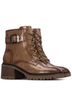 Mujer XTI Tacones|Botines>Botín charol con cordones