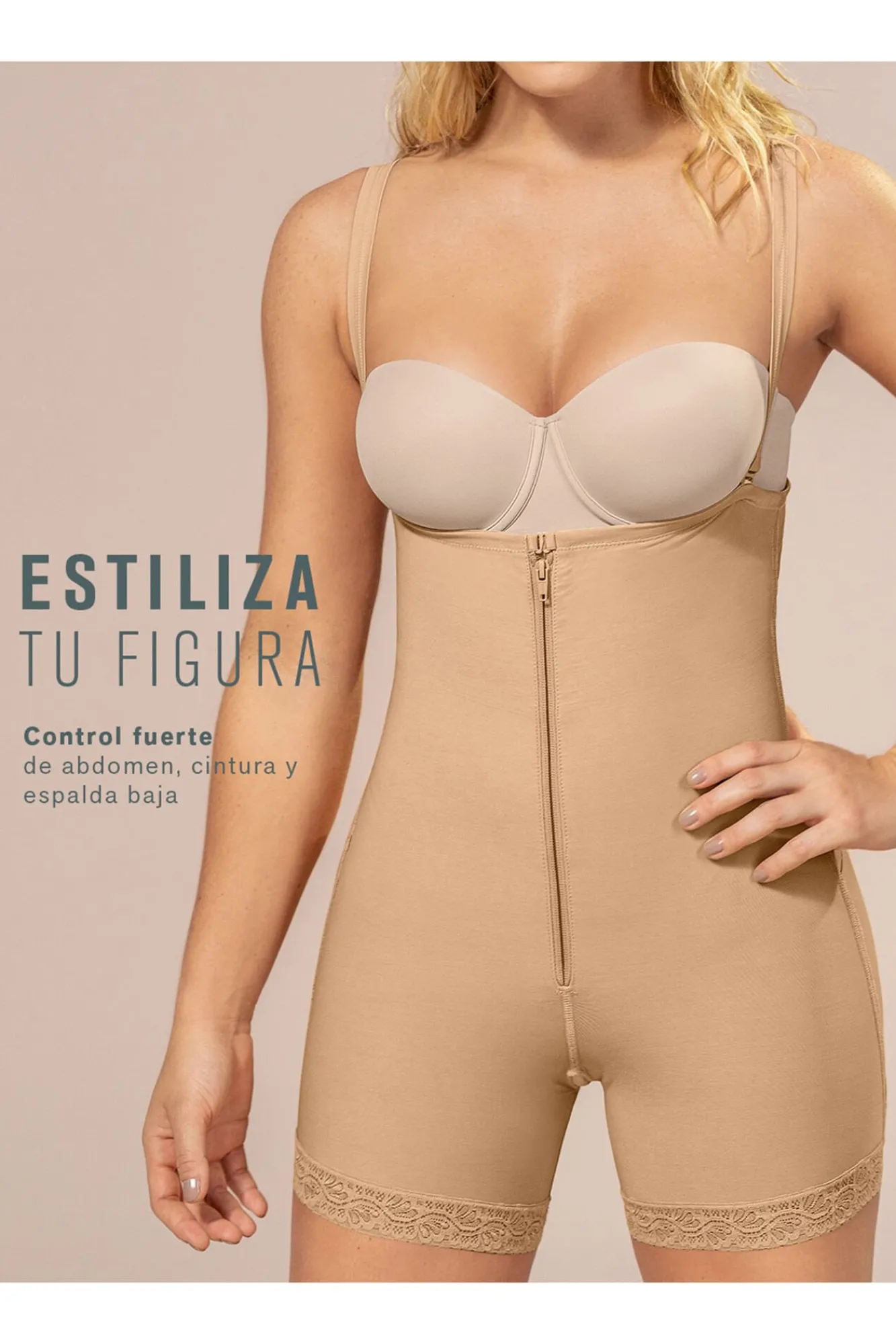 Mujer Leonisa Ropa Interior>Braga faja tipo short de control fuerte levanta glúteos