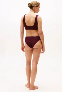 Mujer Tommy Jeans Ropa Interior>Bralette de canalé con banda elástica y logo