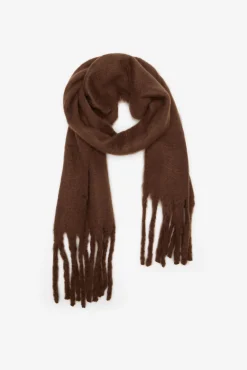 Mujer Cortefiel Pañuelos Y Fulares|Bufandas>Bufanda gruesa flecos