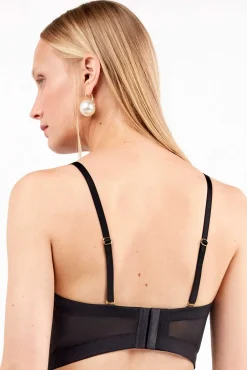 Mujer Gisela Ropa Interior>Bustier de lentejuelas con diseño deslumbrante