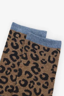 Mujer Cortefiel Calcetines>Calcetin largo leopardo