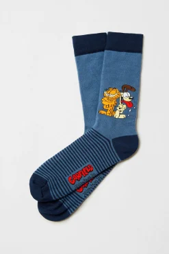 Mujer Besocks Calcetines|Calcetines>Calcetines altos de Garfield de algodón orgánico color