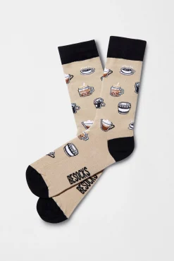 Mujer Besocks Calcetines|Calcetines>Calcetines altos de café de algodón orgánico