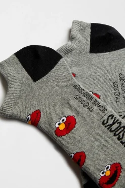 Mujer Besocks Calcetines|Calcetines>Calcetines tobilleros de Barrio Sésamo de algodón orgánico color