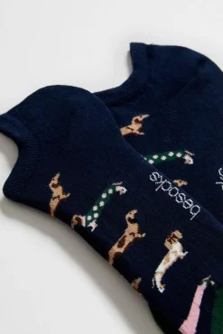 Mujer Besocks Calcetines|Calcetines>Calcetines tobilleros perro salchicha
